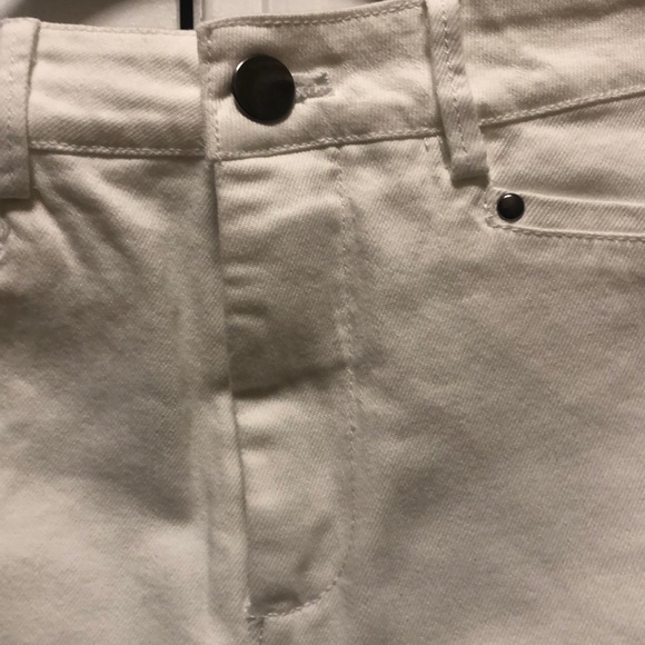 NWOT White Denim Mini Skirt - Picture 3 of 7